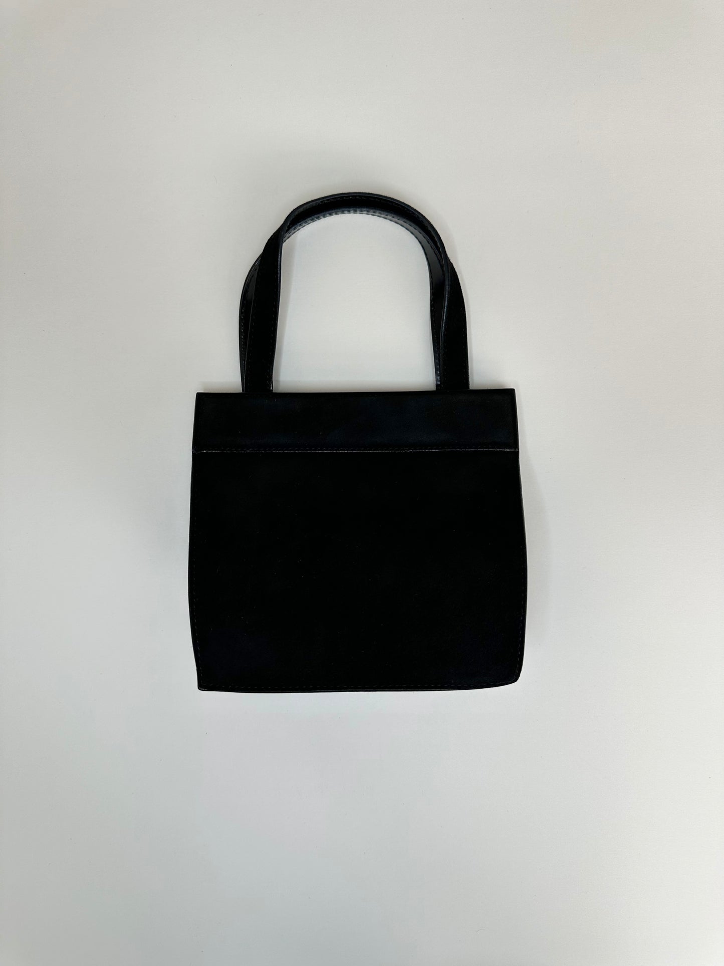 Gucci Black Suede Mini Square G Bag