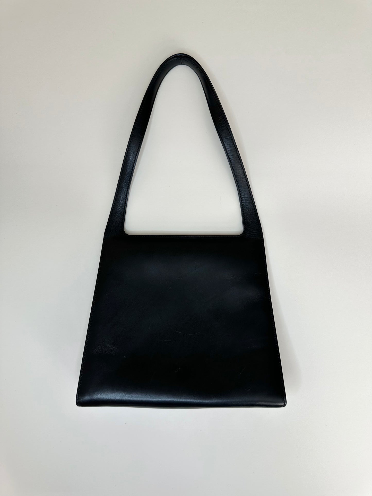 Gucci Black Leather Square G Bag