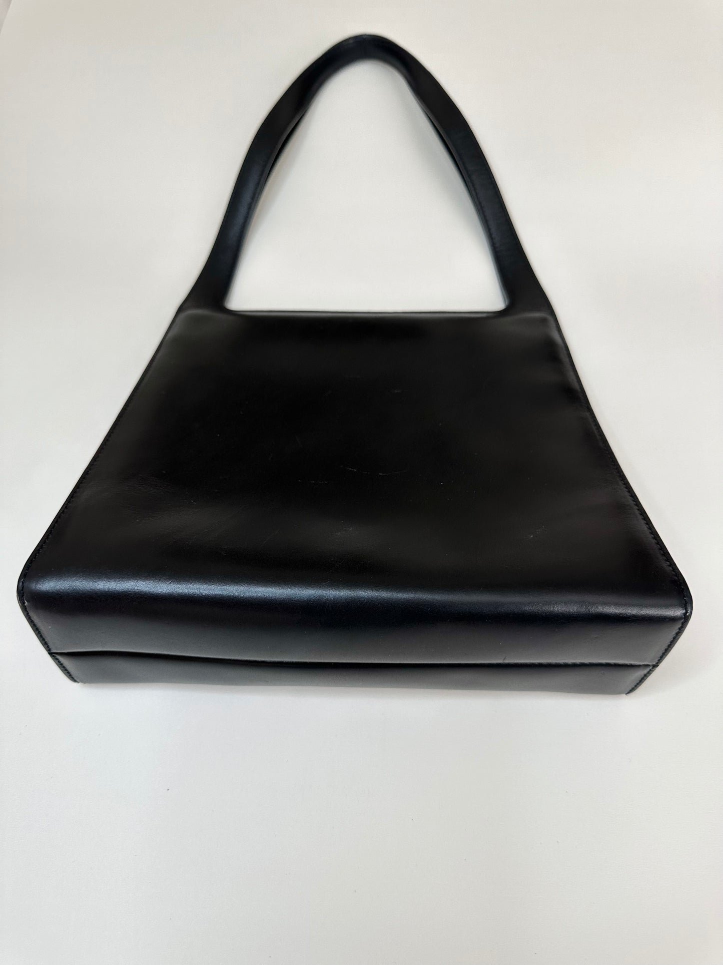 Gucci Black Leather Square G Bag