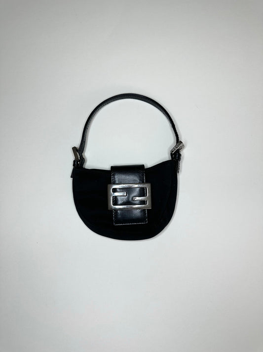 Fendi Black Mini Croissant Bag