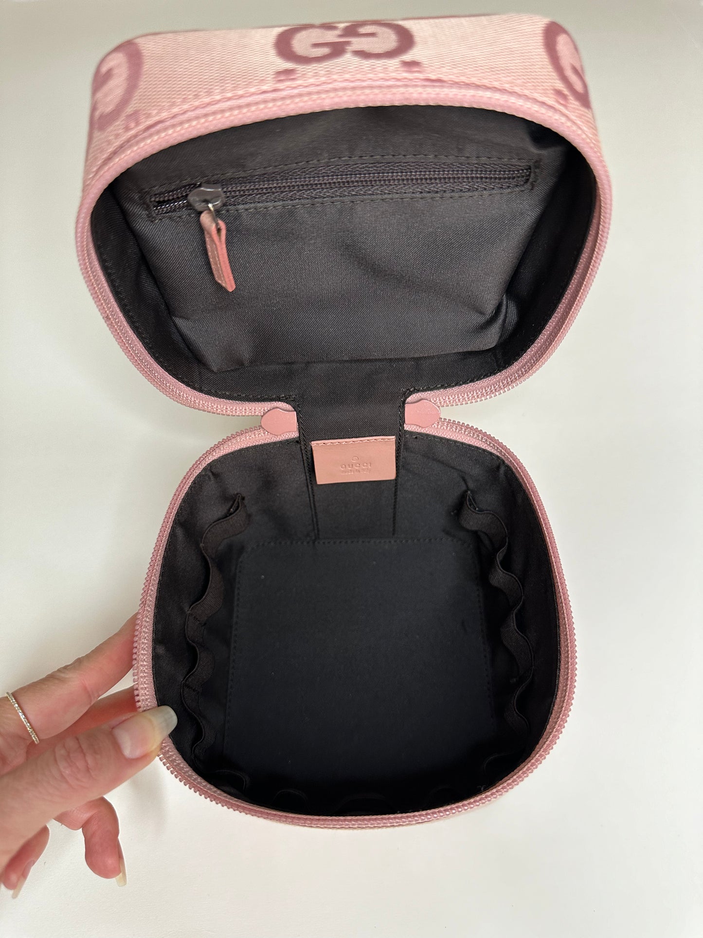 Gucci Pink Monogram Vanity