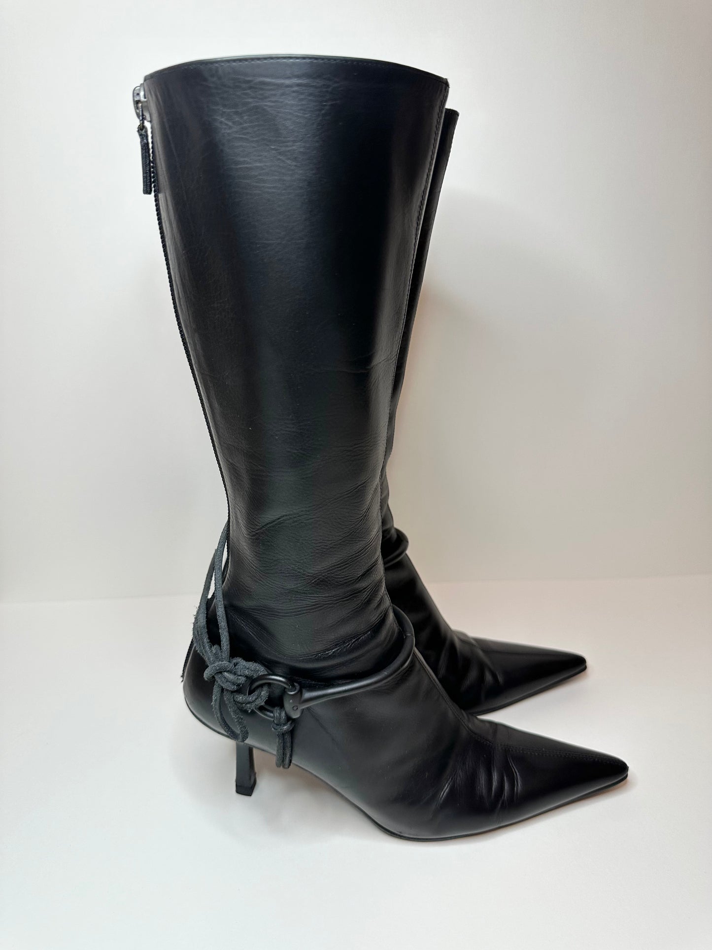 Gucci Black Harness Boots US 6.5