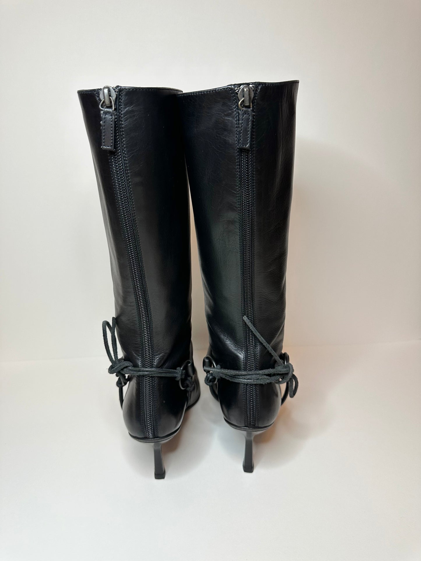 Gucci Black Harness Boots US 6.5