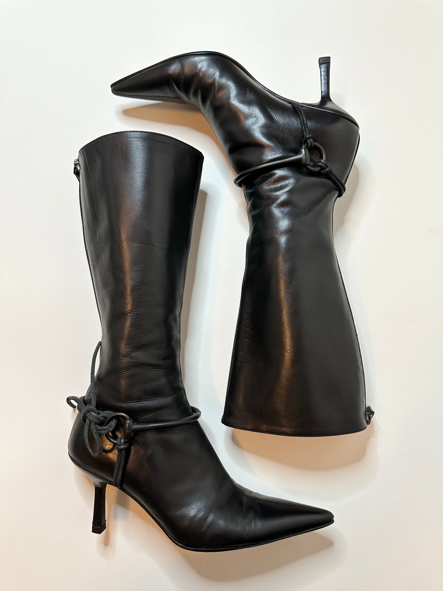 Gucci Black Harness Boots US 6.5