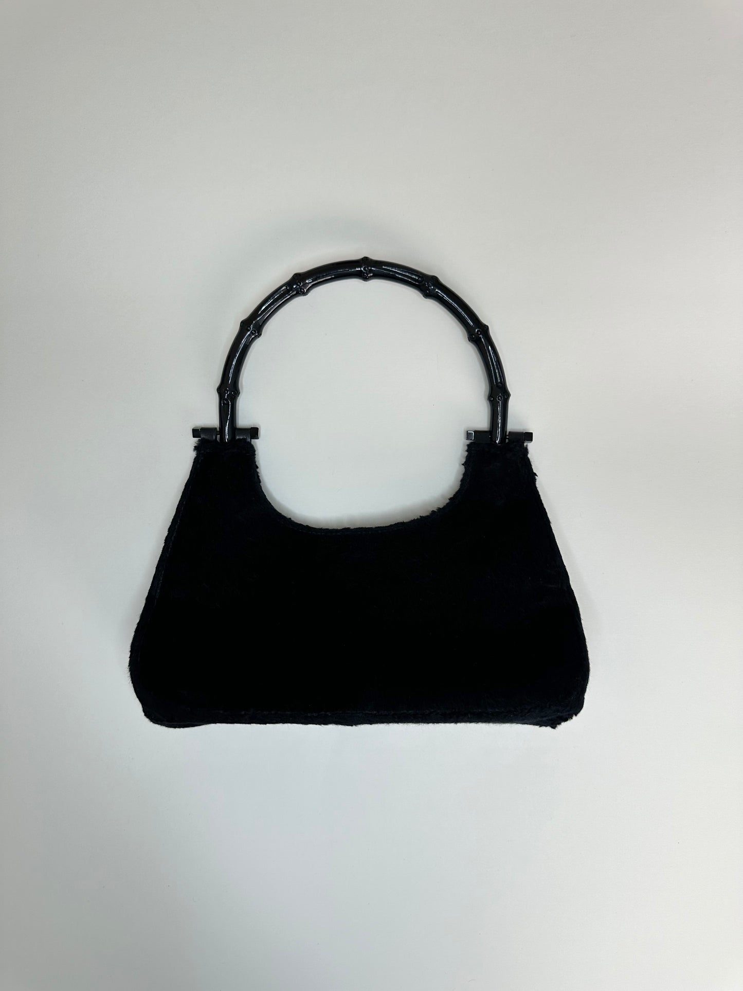 Gucci Black Bamboo Handle Bag